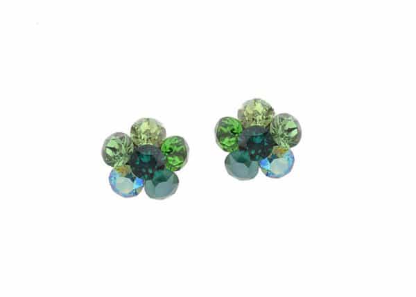 cercei floare verde cercei floare verzi cercei floare mare cercei floare swarovski cercei argint verzi cercei swarovski verzi